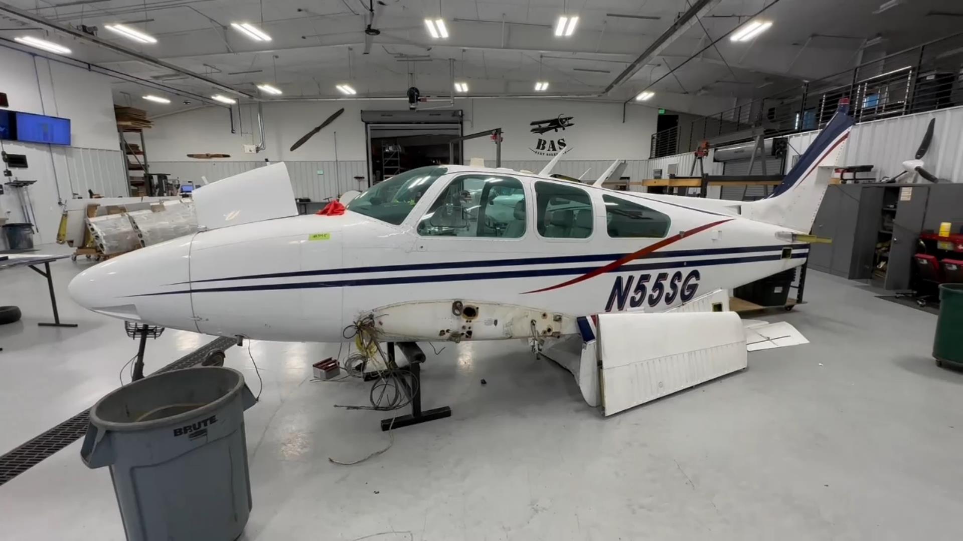 Beechcraft Baron 95-B55 Aircraft Salvage - Garmin Avionics available